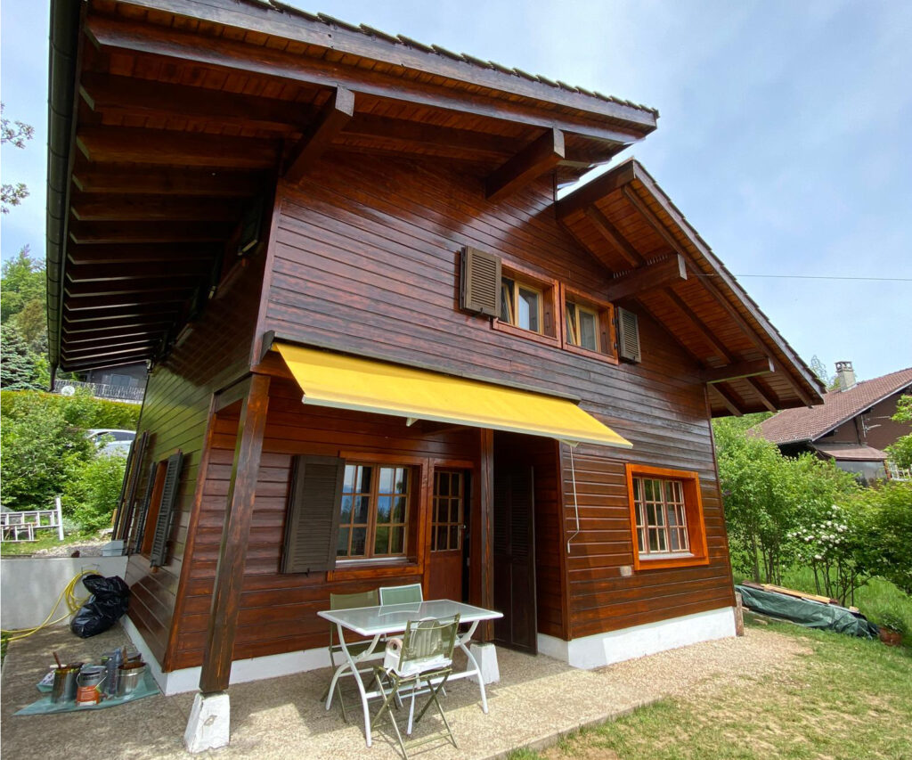 entretien chalet bois
