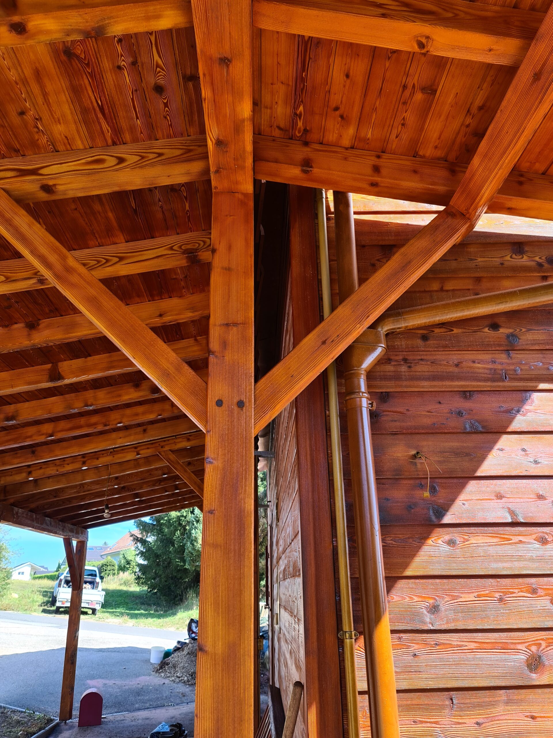 Protection bois chalet Caux hauts de Montreux