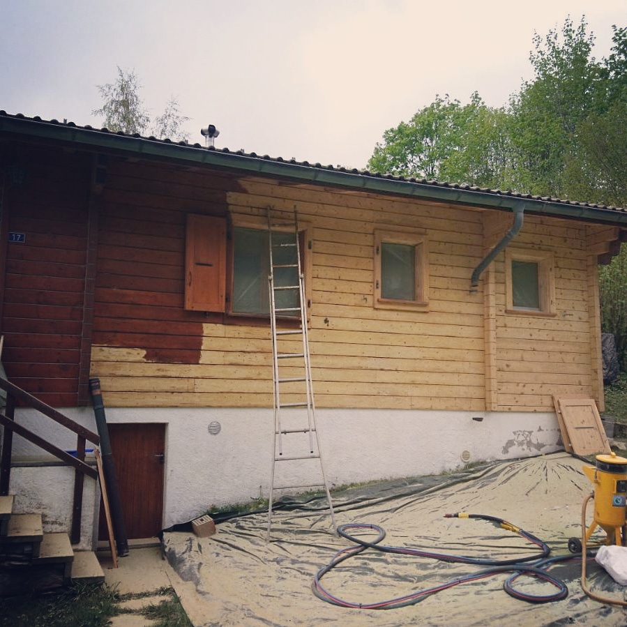 Protection bois chalet Glion hauts de Montreux